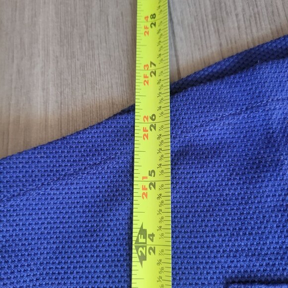 Talbots Womens Blue Knit Long Sleeve Top With Front Pocket & Button Detail - Siz - Picture 6 of 7